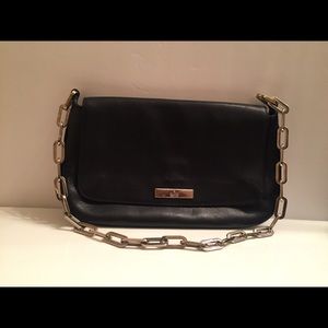 *SOLD* Gucci leather chain link bag clutch